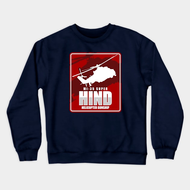 Mi-35 Super Hind Crewneck Sweatshirt by Tailgunnerstudios